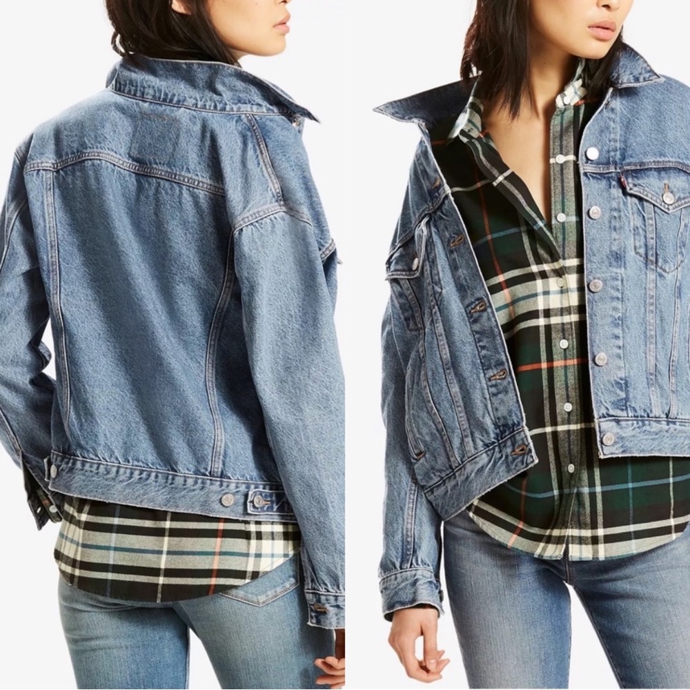 🩵LEVI’S🩵 Ex-Boyfriend Denim Trucker Jean Jacket